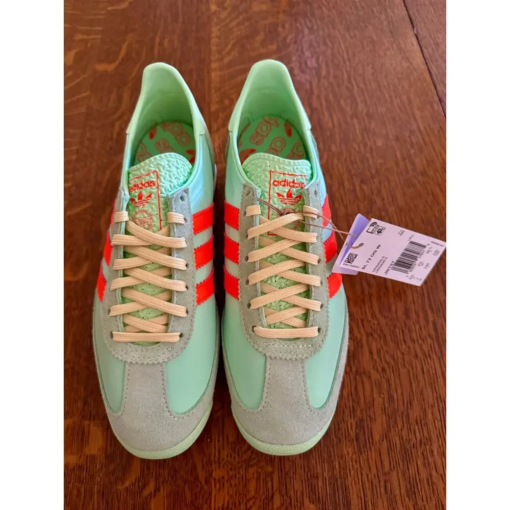 NIB ADIDAS SL 72 OG Semi GreenSpark Solar Orange W7
